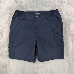 5.11 Tactical Ripstop Cargo Shorts Men's Size 40 Navy Blue Utility Cotton